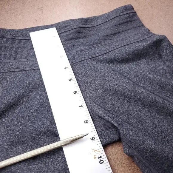 Prana Yoga Pants Women S Charcoal Gray Heather Wide Leg Flare Athleisure Casual - Picture 7 of 12